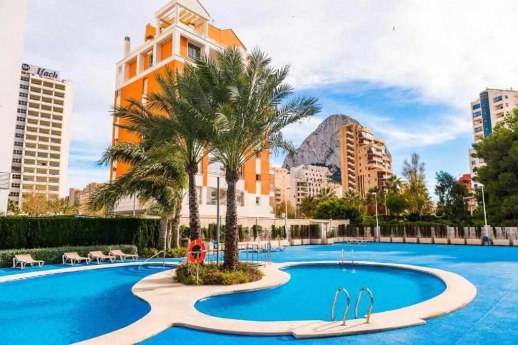 Apartment With Sea View Pool & Private Parking Calpe Exteriör bild